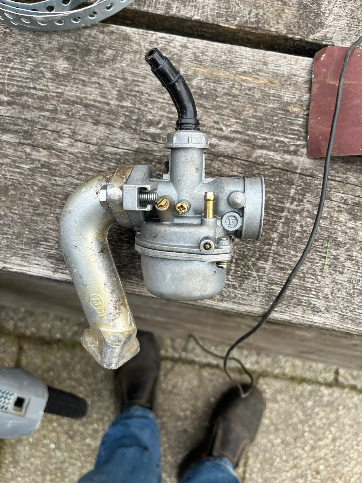 Carburateur 17mm met spruitstuk, Ophalen, Gebruikt, Carburateur