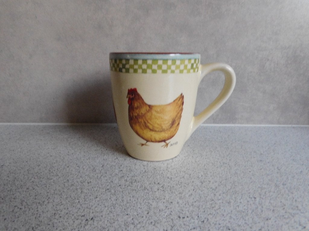 Mok 250 ml. Cluck Cluck JET by ter Steege, Ophalen of Verzenden, Zo goed als nieuw, Overige stijlen, Kop(pen) en/of Schotel(s)