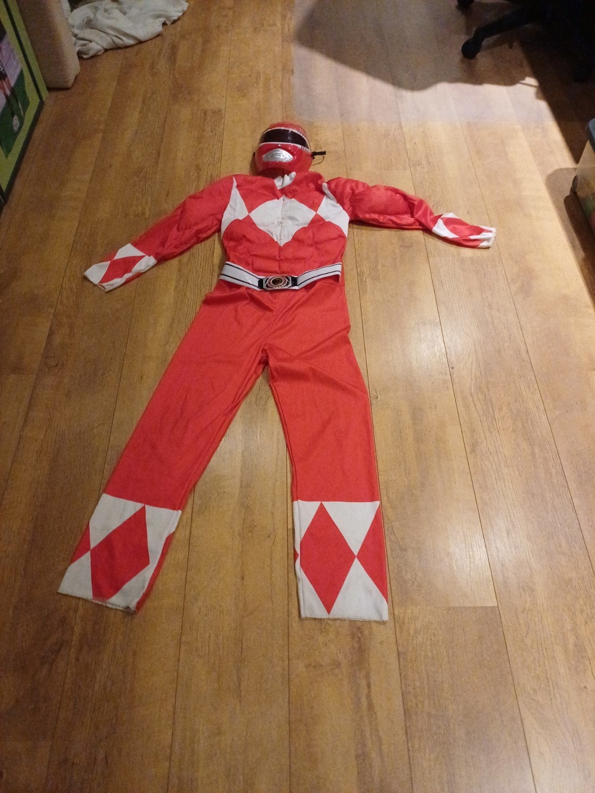 Rood Power Ranger Kostuum - voor 9-10 jaar, Kinderen en Baby's, Carnavalskleding en Verkleedspullen, Ophalen of Verzenden