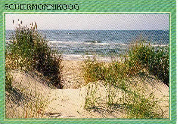 Ansichtkaart	Schiermonnikoog	Duin en zee, Verzenden, 1960 tot 1980, Gelopen, Waddeneilanden