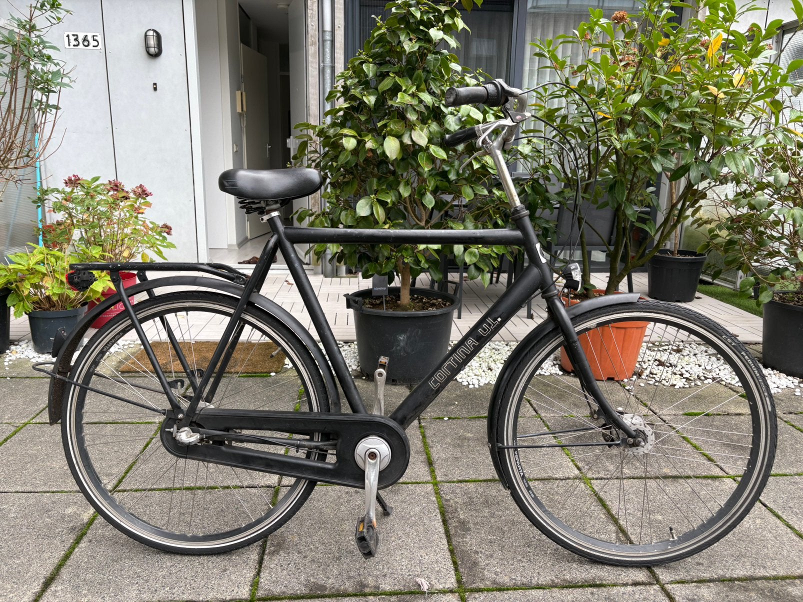 Cortina U1 – Zwart – In zeer goede staat, Fietsen en Brommers, Ophalen, Zo goed als nieuw, Overige merken