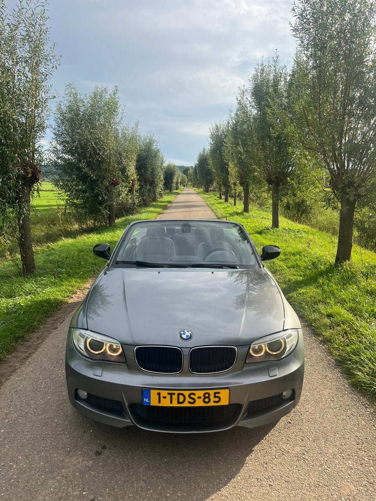 BMW 1-Serie 2.0 118I Cabrio AUT 2014 Grijs, Auto's, Achterwielaandrijving, 1995 cc, Cabriolet, 4 stoelen