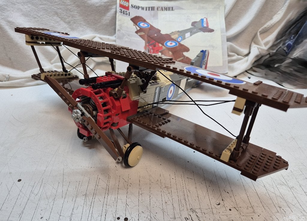Lego 3451 Sophwith Camel Dubbeldekker, Ophalen, Lego, Zo goed als nieuw, Compleet