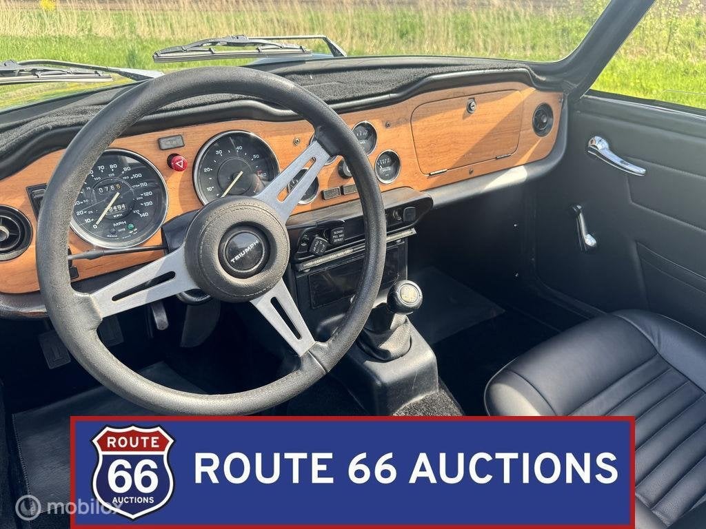 Triumph TR6 | 1976 | Route 66 Auctions, Auto's, Overige carrosserieën, Triumph, Zwart, Bedrijf