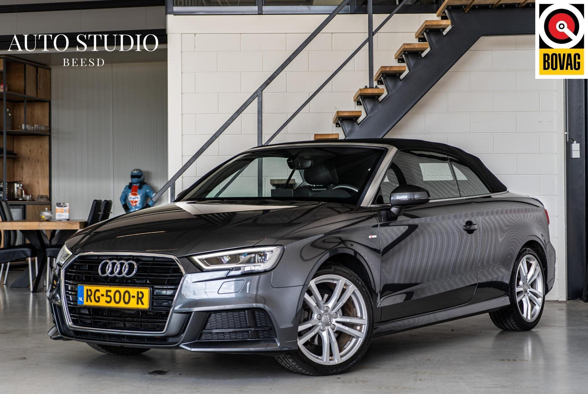 Audi A3 Cabriolet 1.5 TFSI S-line | Matrix | Stoelverwarming, Auto's, 730 kg, Gebruikt, 4 stoelen, Leder en Stof