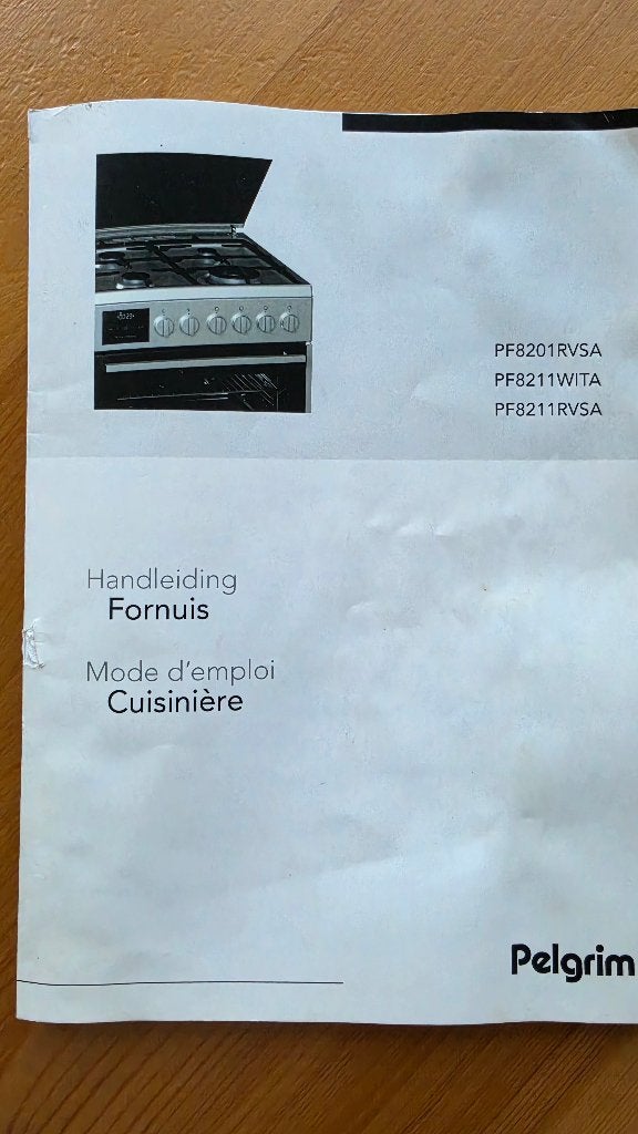 Te koop aangeboden: Pelgrim combi fornuis/oven, Ophalen, 4 kookzones, Zo goed als nieuw, Energieklasse A of zuiniger