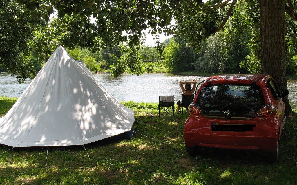 Piramidetent De Wit Noord-Holland, Caravans en Kamperen, Tenten, Ophalen, Gebruikt, Tot en met 4