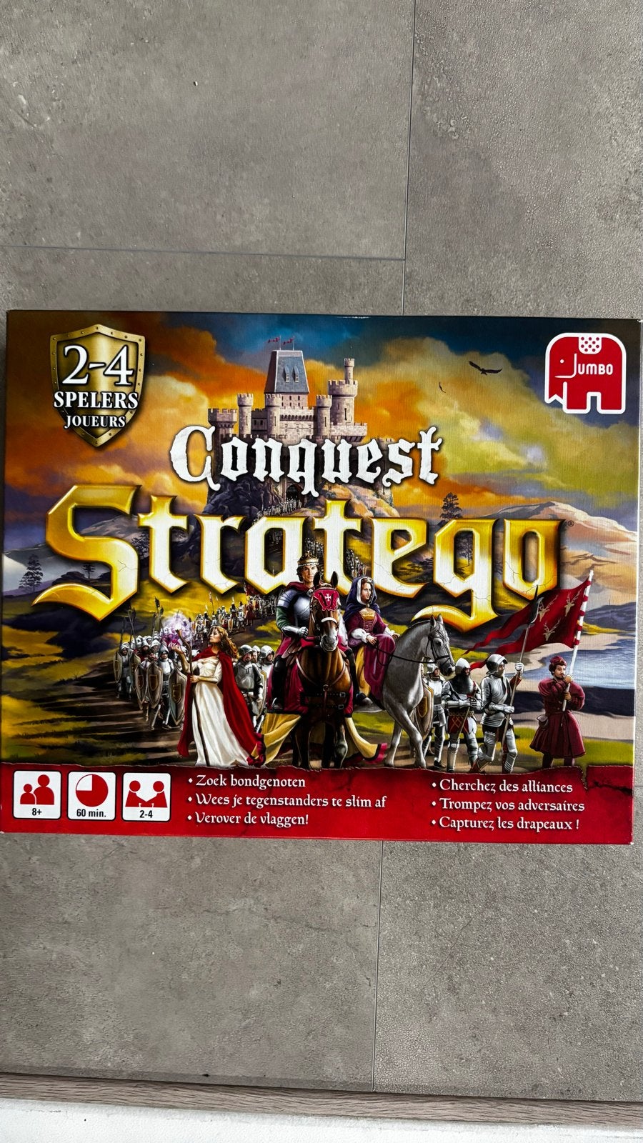 Conquest Stratego Jumbo - Ongebruikt Strategisch Bordspel, Drie of vier spelers, Ophalen of Verzenden, Nieuw