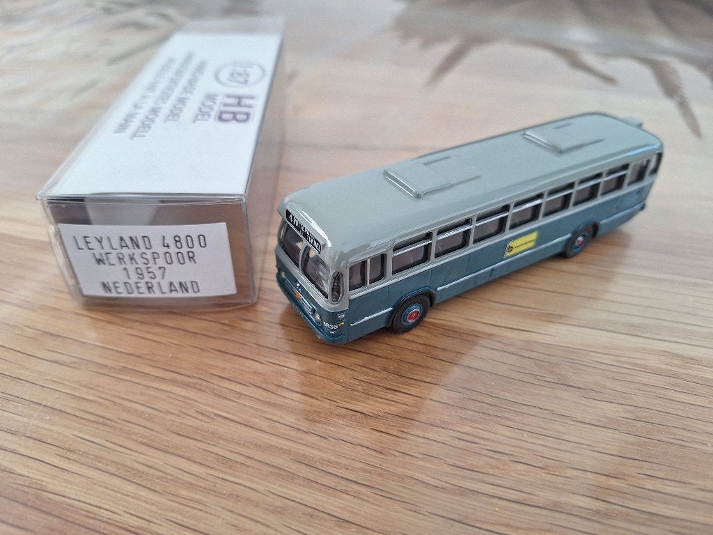 HB Model Bus Leyland 4800 Rotterdam 1957 werkspoor, Ophalen, Zo goed als nieuw, Bus of Vrachtwagen, Overige merken