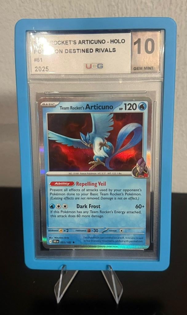 Pokémon Team Rocket's Articuno HOLO #51 UCG 10, Verzenden