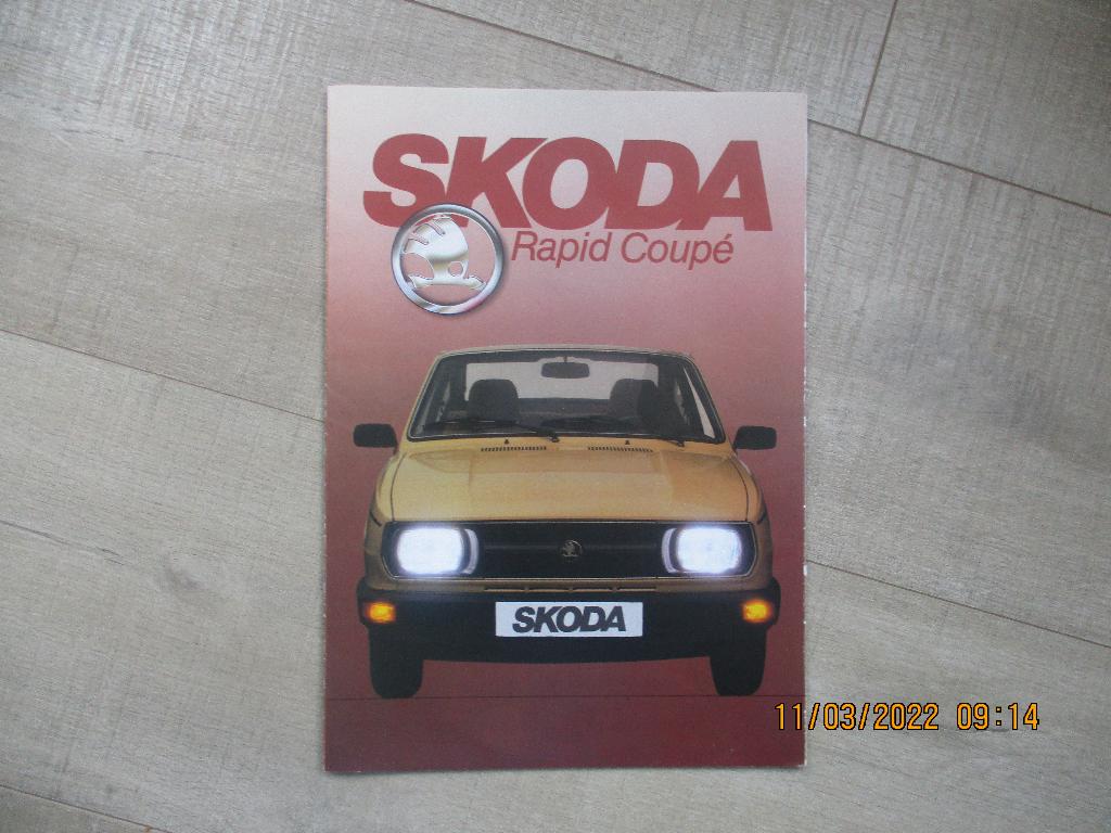 Skoda Rapid Coupé --- Skoda 130 folder ---  SALE !!, Ophalen of Verzenden, Zo goed als nieuw, Overige merken