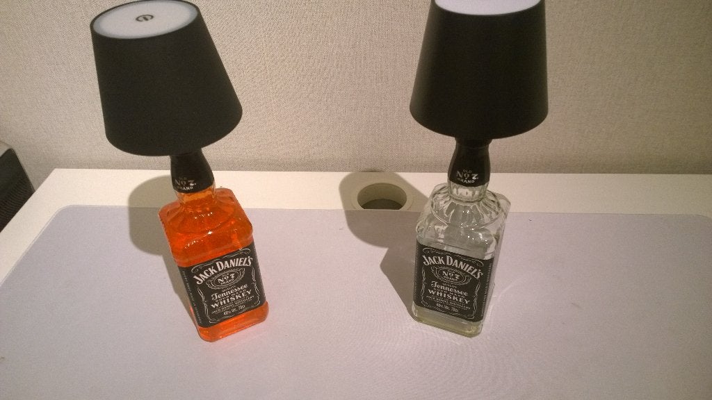 Jack Daniel's Tafellampje, Nachtlampje, Ophalen, Wit, E27 (groot), Draadloos