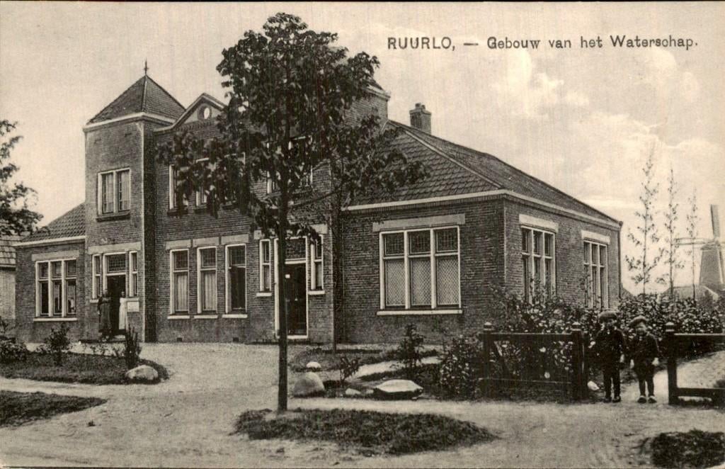 Ruurlo - Gebouw - van het Waterschap, Ophalen of Verzenden, Voor 1920, Ongelopen, Gelderland