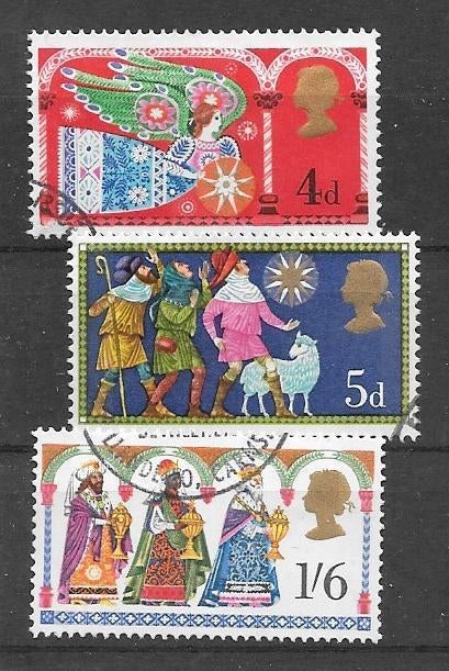 UK 1969  Kerstmis, Verzenden, Gestempeld