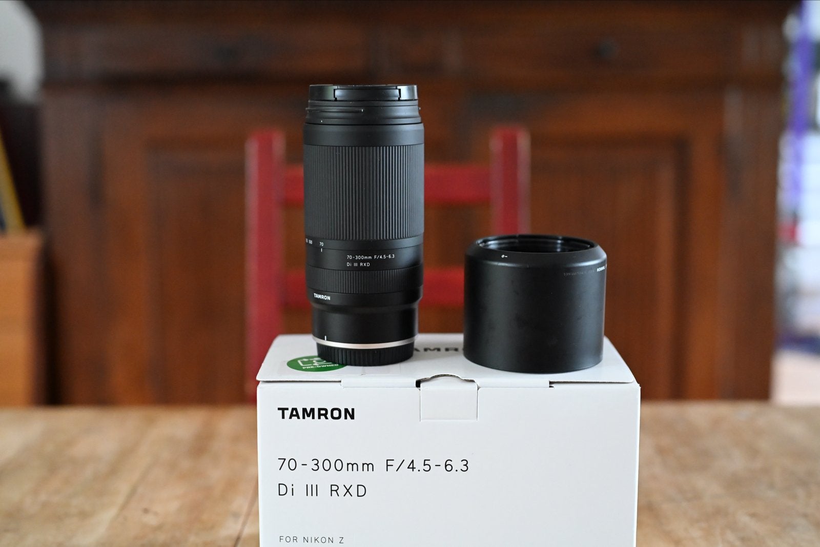 Tamron 70-300mm F/4.5-6.3 Di III RXD voor Nikon Z, Autofocus, Nikon Z-mount, Zo goed als nieuw, Tamron