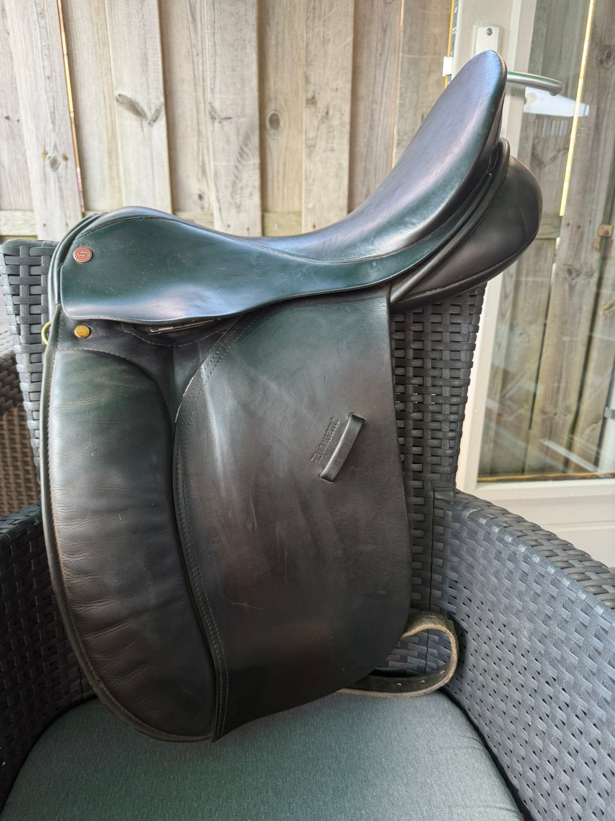 Euroriding diamant 17 inch dressuur, Dieren en Toebehoren, Paarden en Pony's | Zadels, Ophalen, Zo goed als nieuw, Dressuur
