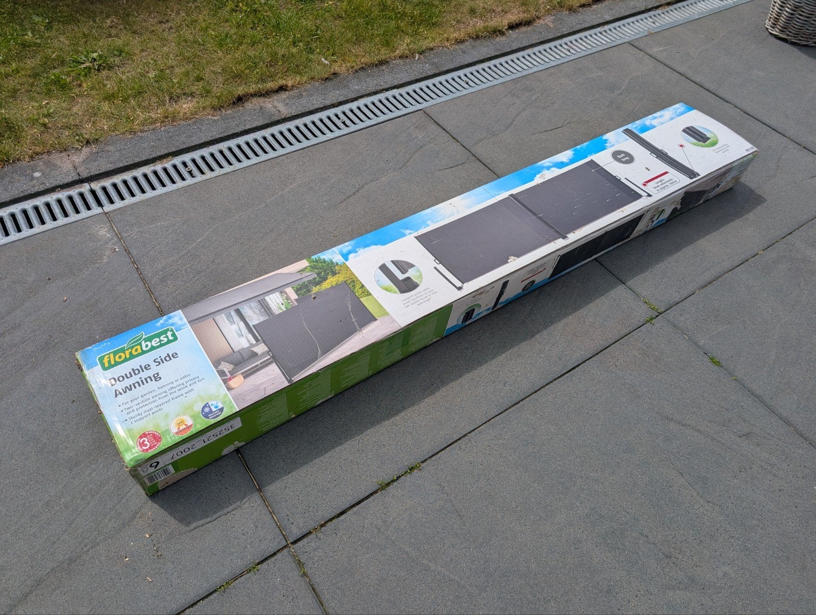 Florabest Dubbelzijdig Scherm - Nieuw in doos, Ophalen, Overige typen, 450 cm of meer, Nieuw