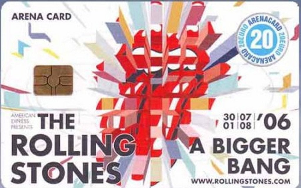 ArenA kaart A076 The Rolling Stones a Bigger Bang 2006, Ophalen of Verzenden, Nederland