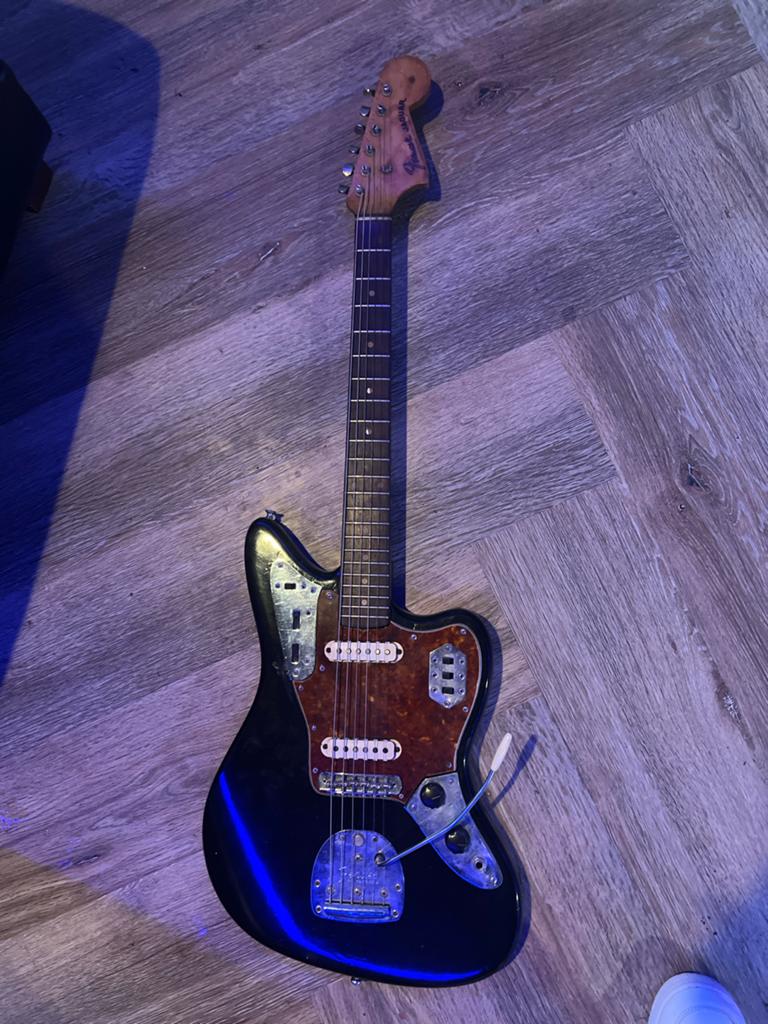 Fender Jaguar 1963 Refin, Ophalen of Verzenden, Gebruikt, Solid body, Fender