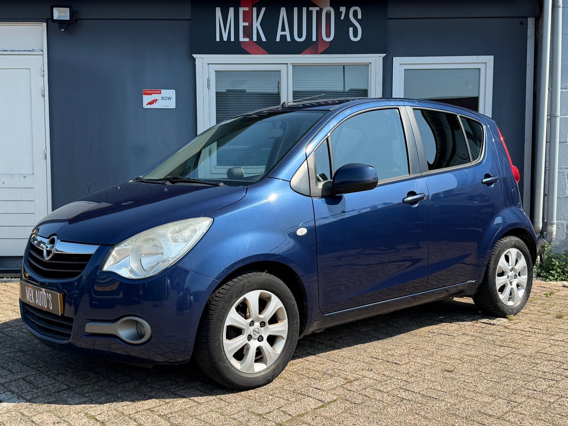 Opel Agila 1.0 Edition|Airco|Lmv|Nap|5-deurs|Elek Ramen|, Stof, Zwart, Blauw, 996 cc