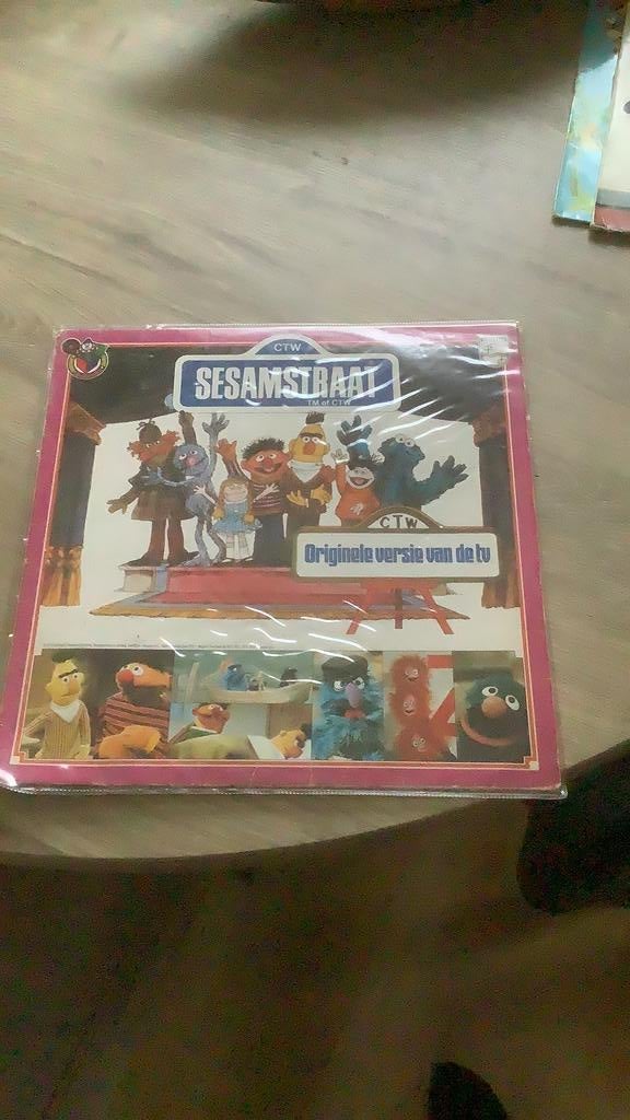 Vinyl LP Sesamstraat Originele Versie van de TV, Cd's en Dvd's, Vinyl | Kinderen en Jeugd, Ophalen, Gebruikt, Educatief