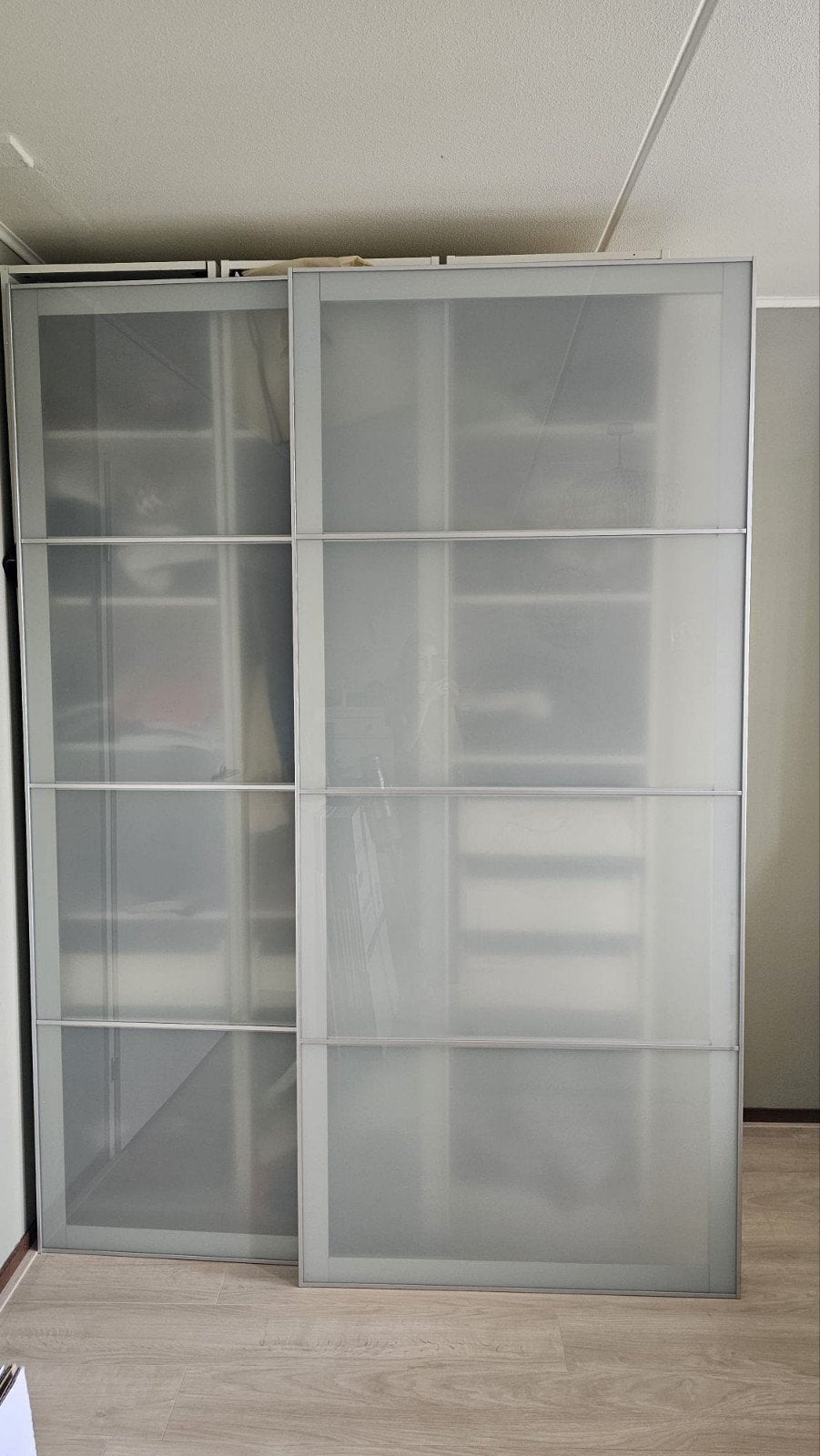 IKEA Pax Schuifdeuren Melkglas 100x230 cm, Huis en Inrichting, Kasten | Kledingkasten, Ophalen, Gebruikt, 100 tot 150 cm, 200 cm of meer