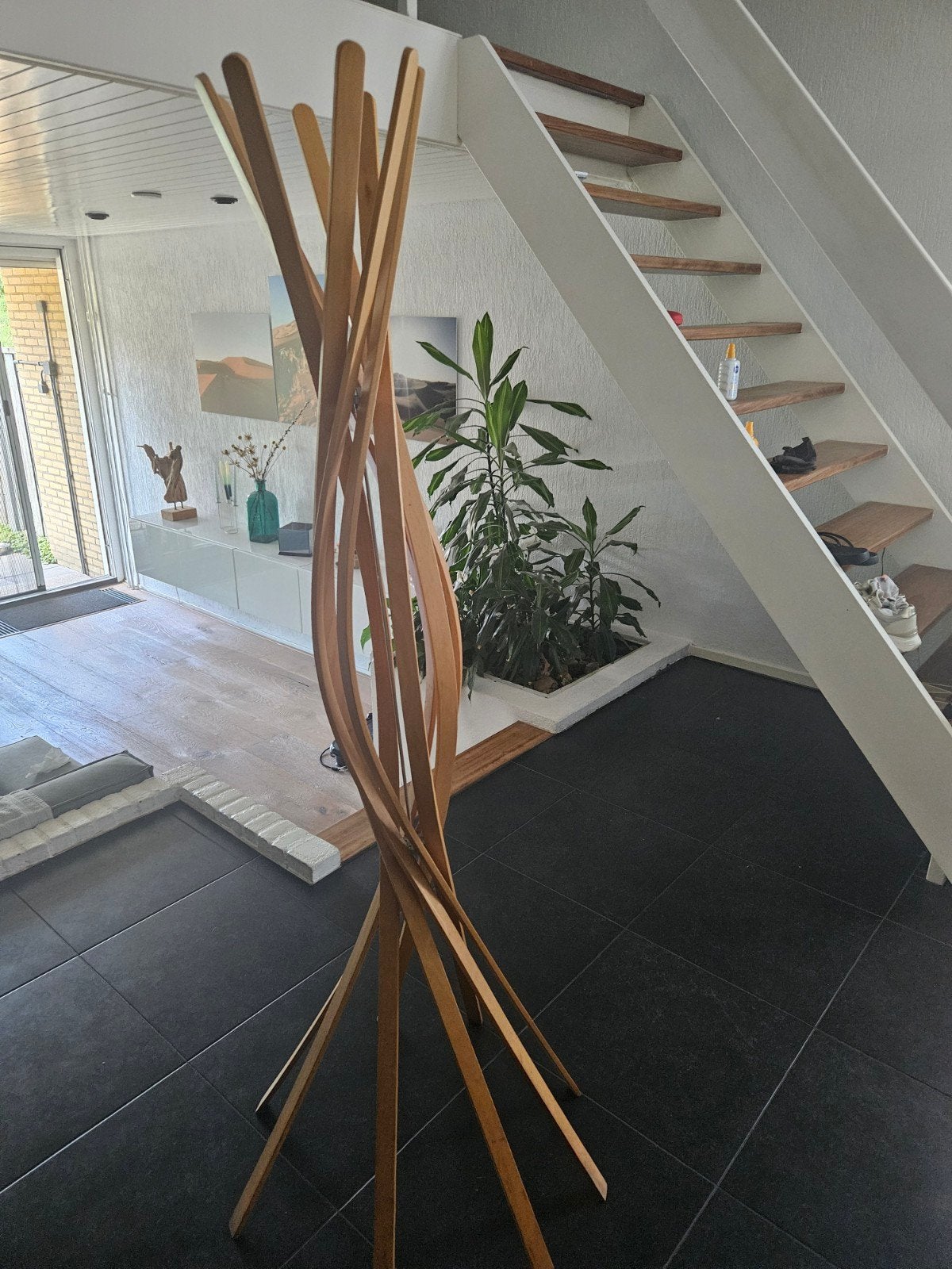 Vintage kapstok "Twist" van Burtscher & Bertolin, Huis en Inrichting, Woonaccessoires | Kapstokken, Gebruikt, Staande kapstok