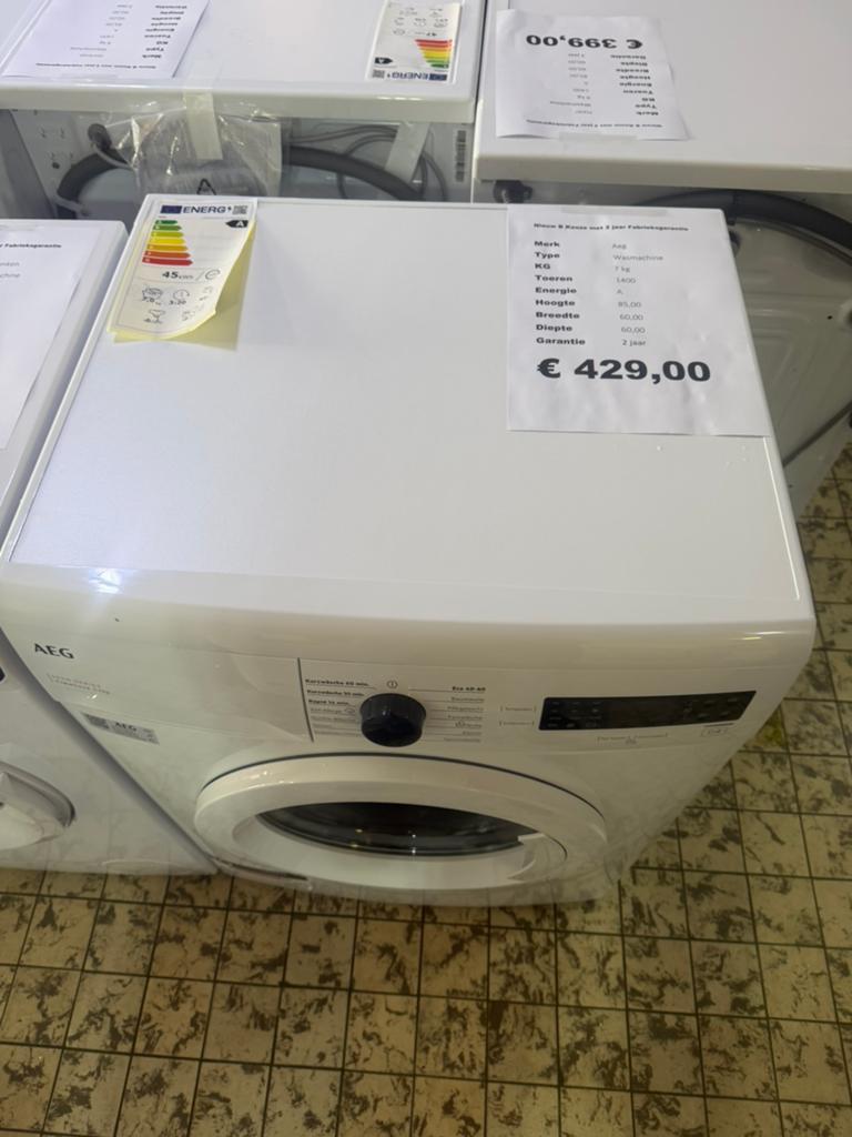 Aeg 7 kg wasmachine voorlader nieuw, Minder dan 85 cm, Nieuw, Ophalen of Verzenden, Voorlader
