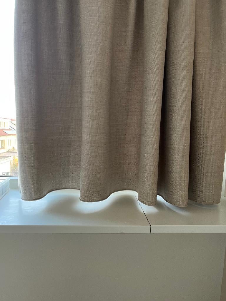 Geheel nieuw Overgordijn Beige - Enkele Plooi, Ophalen, Nieuw, 200 cm of meer, 100 tot 150 cm