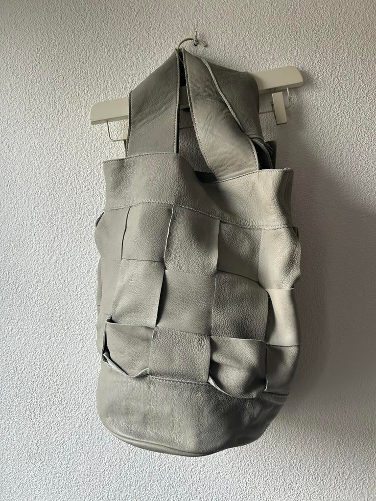 Leren tas van Stieglitz , Nieuw!, Ophalen of Verzenden, Nieuw, Grijs