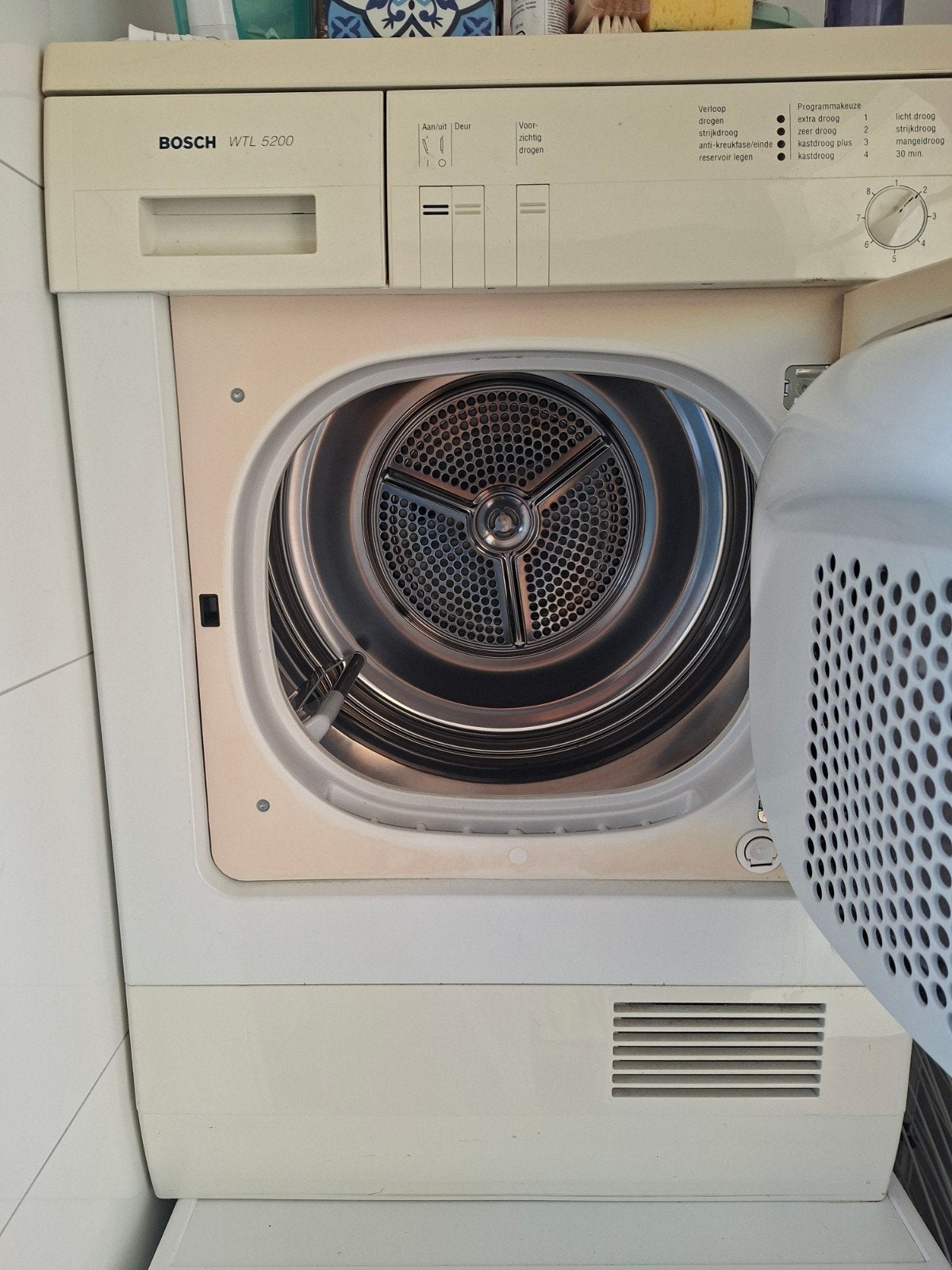 Droogmachine !! Bosch WTL 5200 Wasdroger, Witgoed en Apparatuur, Ophalen, 6 tot 8 kg, Gebruikt, Minder dan 85 cm