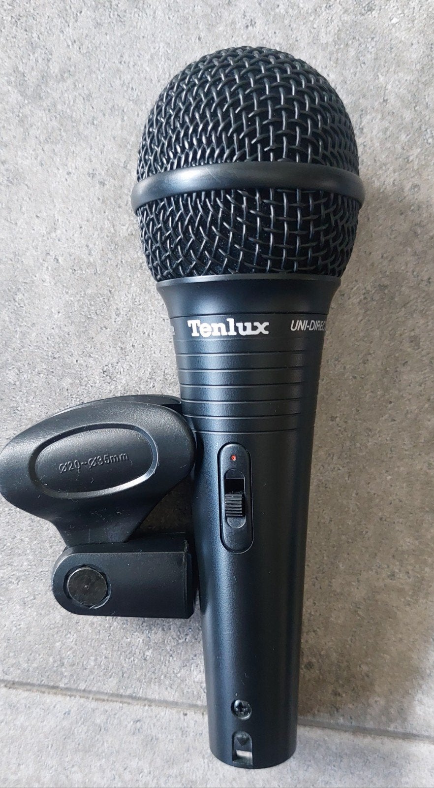 Tenlux DM-938 dynamische microfoon, Muziek en Instrumenten, Microfoons, Ophalen of Verzenden, Zo goed als nieuw, Zangmicrofoon