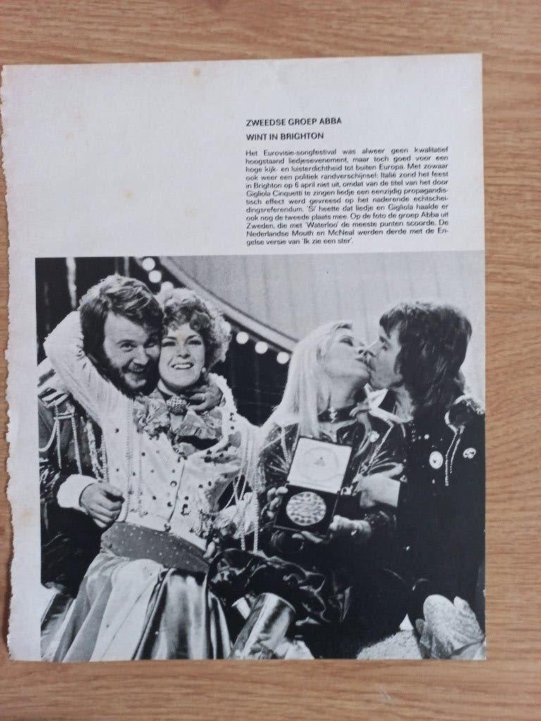 ABBA artikelen, Verzamelen, Ophalen of Verzenden, 1960 tot 1980, Nederland, Knipsel(s)