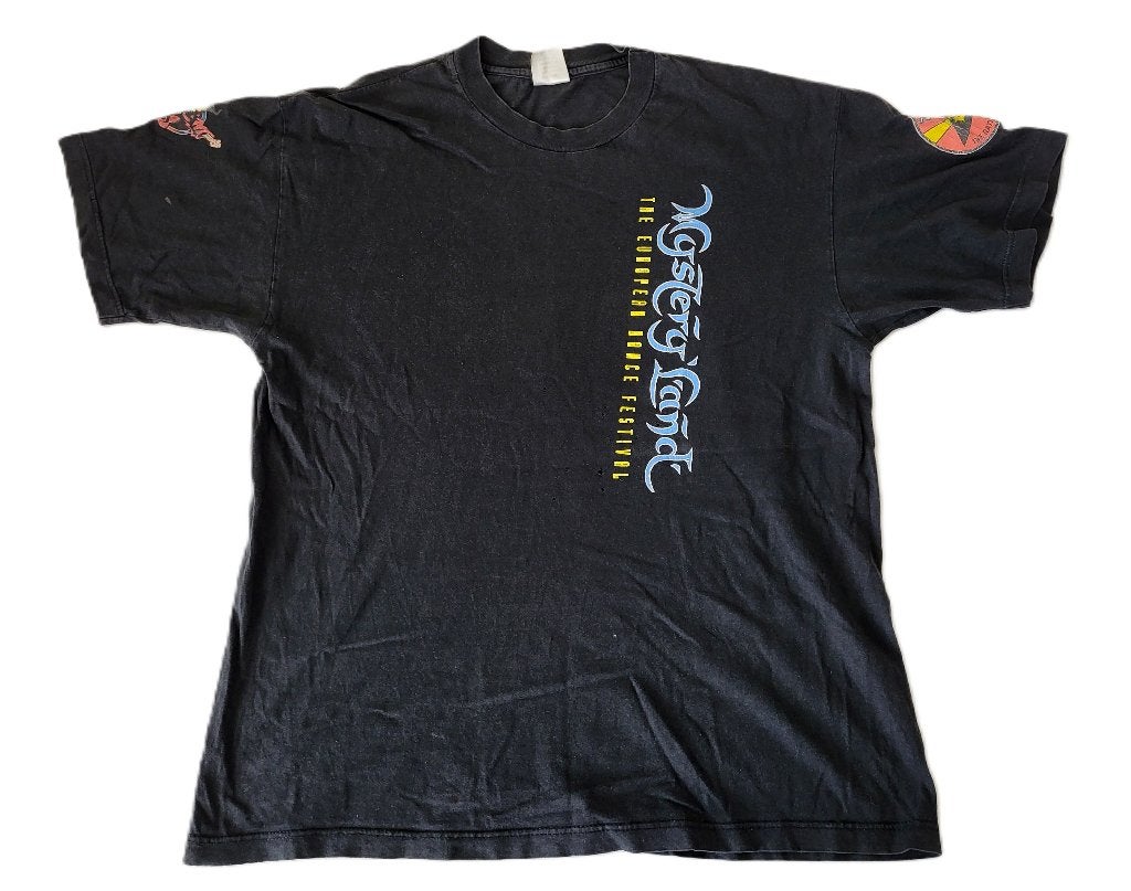 Rare Vintage Mysteryland Shirt 1996 ID&T XL, Kleding | Heren, Verzenden, Zwart, Maat 56/58 (XL), Nvt