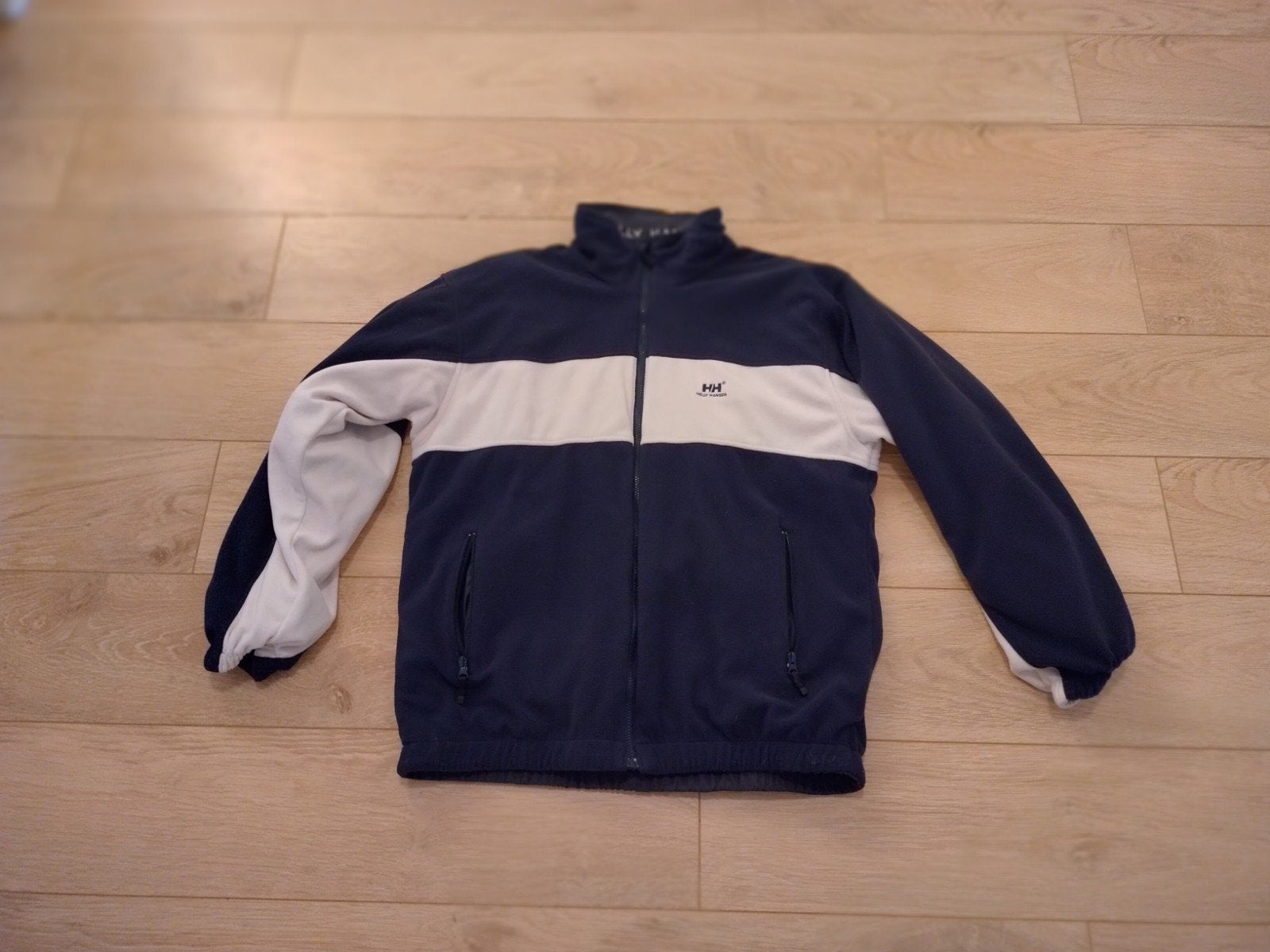 2 Helly Hansen fleecejack - donkerblauw/wit, Maat 52/54 (L), Helly Hansen, Blauw, Ophalen of Verzenden