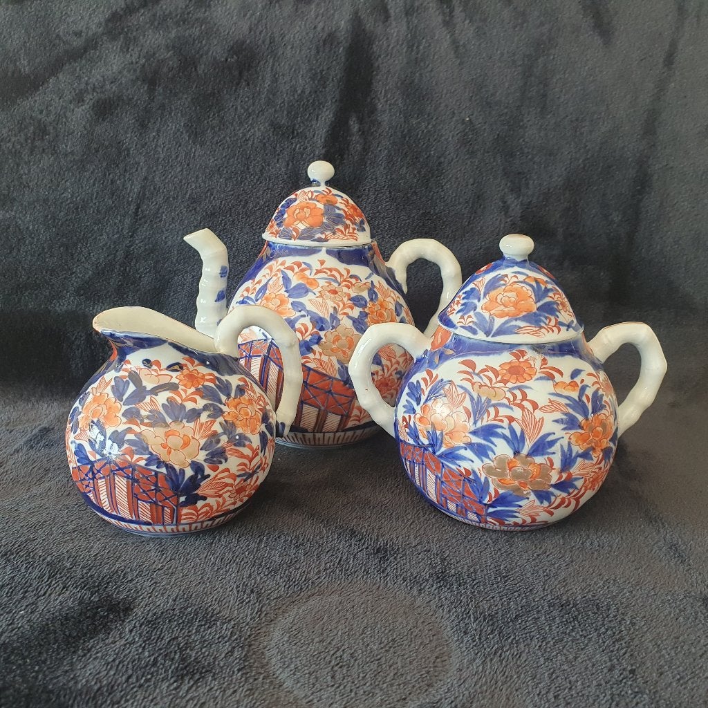 Japans porselein - imari theeservies - rond 1900, Ophalen of Verzenden