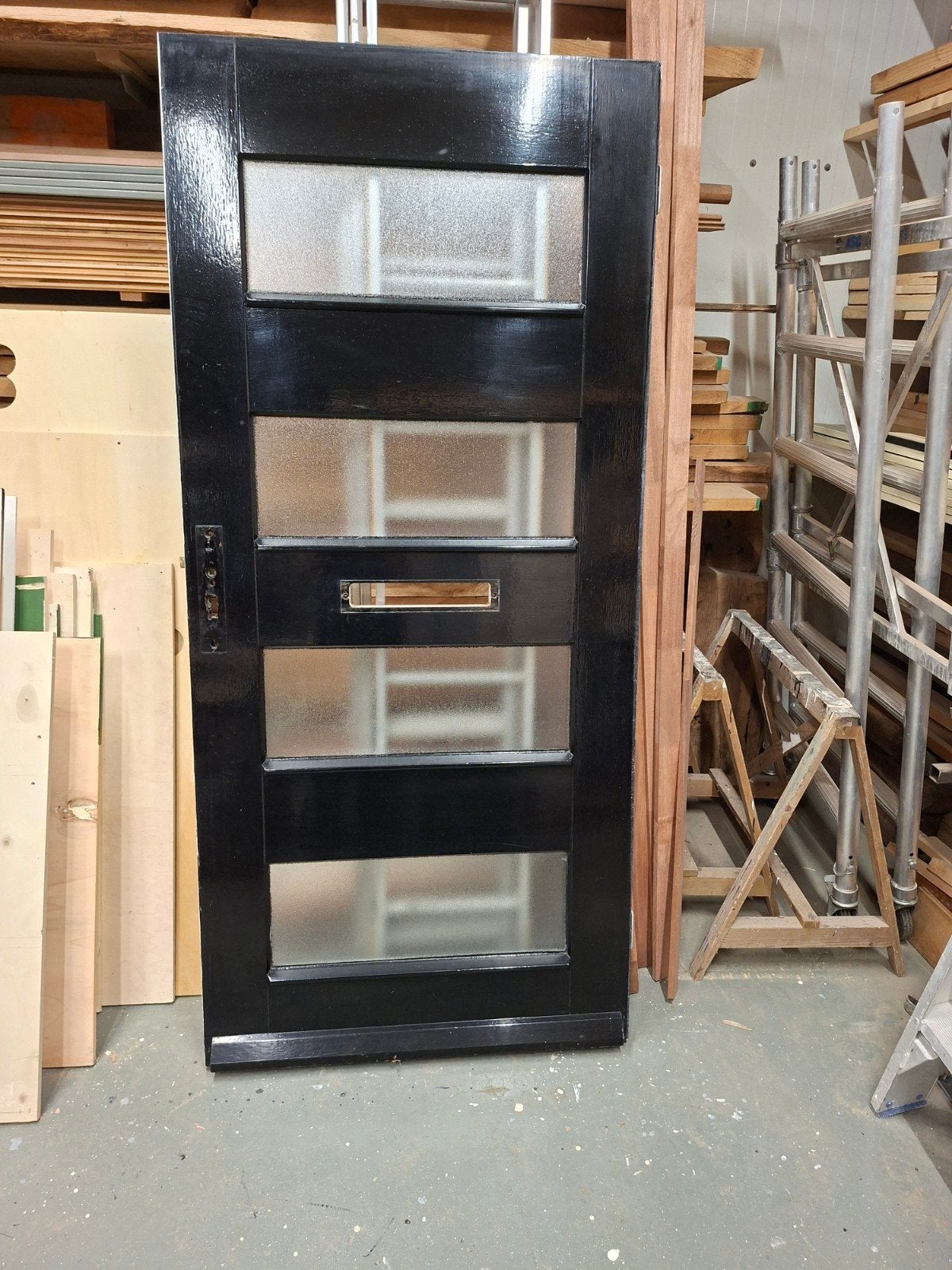 gebruikte voordeur met isolatieglas glas., Ophalen, Gebruikt, 200 tot 215 cm, Glas