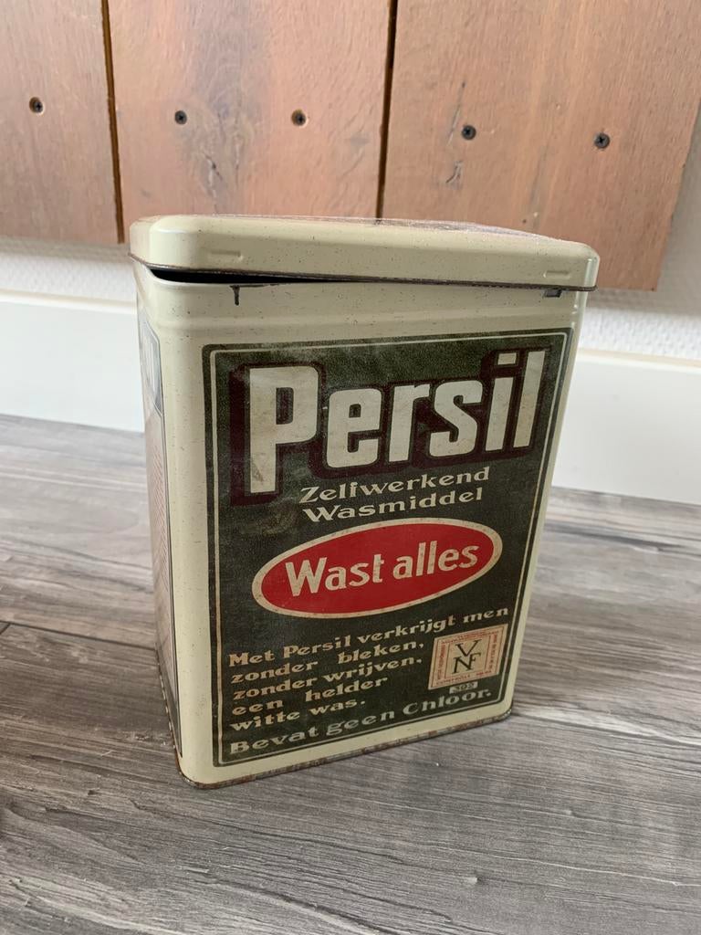 MOOI PERSIL WASMIDDEL BLIK, Verzamelen, Ophalen of Verzenden, Zo goed als nieuw, Overige