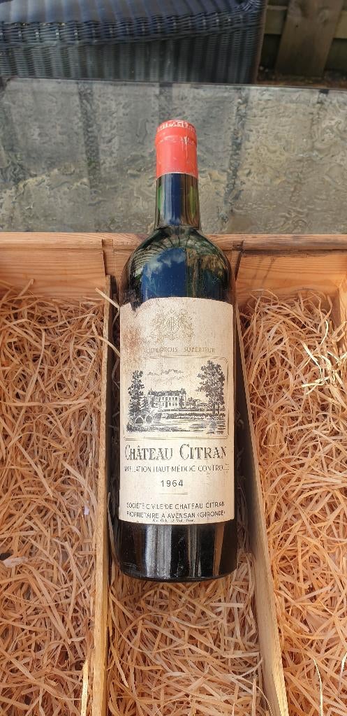 1964 Chateau Citran Haut Medoc, Verzamelen, Frankrijk, Nieuw, Ophalen of Verzenden, Rode wijn