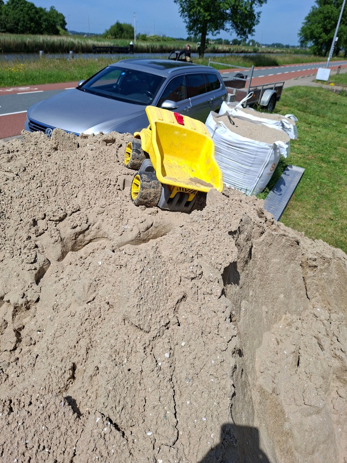 BIG Worker Maxi Kiepwagen - Robuust Speelgoed, Ophalen, Zo goed als nieuw