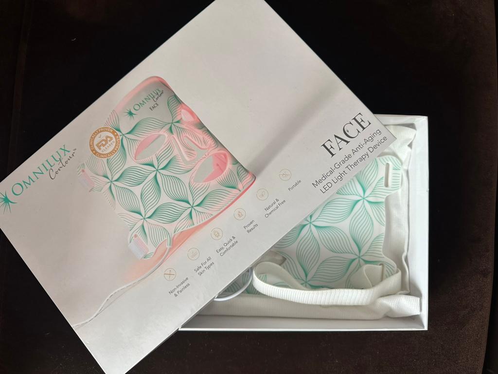 Omnilux Contour Face LED Mask – zo goed als nieuw, Ophalen of Verzenden, Zo goed als nieuw, Gehele gezicht