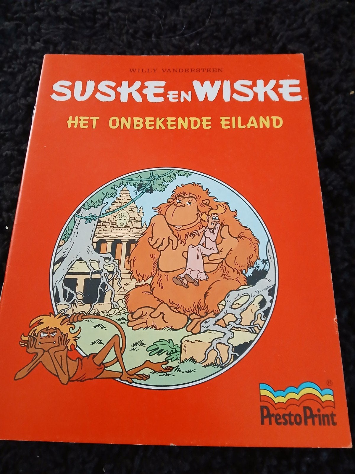 Suske en Wiske - Het Onbekende Eiland (Presto Print), Eén stripboek, Ophalen of Verzenden, Gelezen, Willy Vandersteen