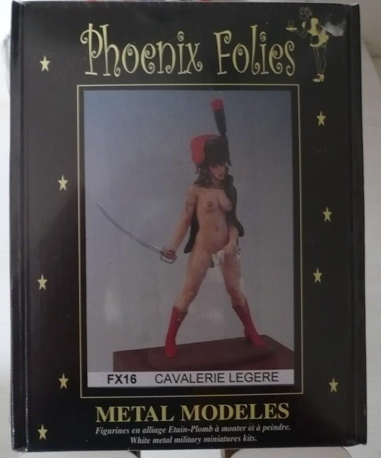 Tinnen figuur van naakte vrouwelijke ‘Cavalerie legere’, Verzamelen, Ophalen of Verzenden, Nieuw