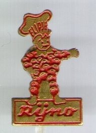 Flipje Tiel Rijno rood op koper speldje ( S_005), Verzenden, Zo goed als nieuw, Figuurtje, Speldje of Pin