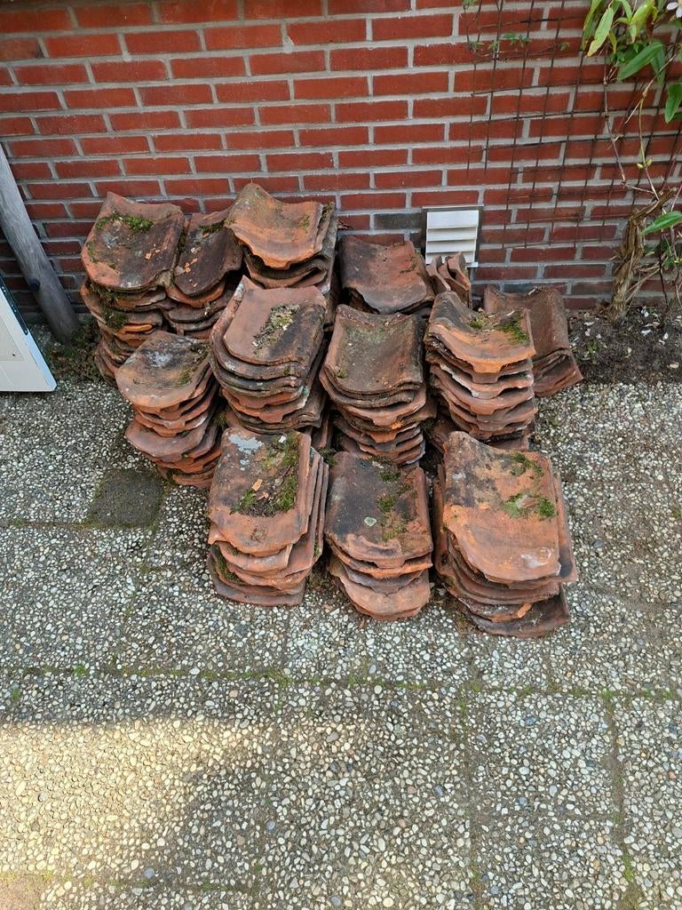Oud Hollandse gebakken dakpannen, Ophalen, Gebruikt, Steen of Klei, 15 m² of meer