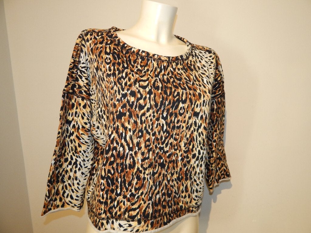 Maje sweater korter model in jaguar print mooie kleuren M, Maat 38/40 (M), Meerkleurig, Verzenden, Maje