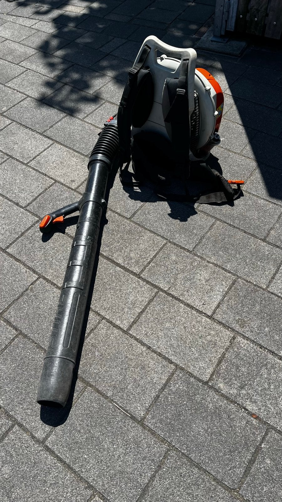 Stihl BR 500 Bladblazer - Krachtige Benzine Rugblazer, Tuin en Terras, Bladblazers, Ophalen, Gebruikt, Benzine, Ruggedragen
