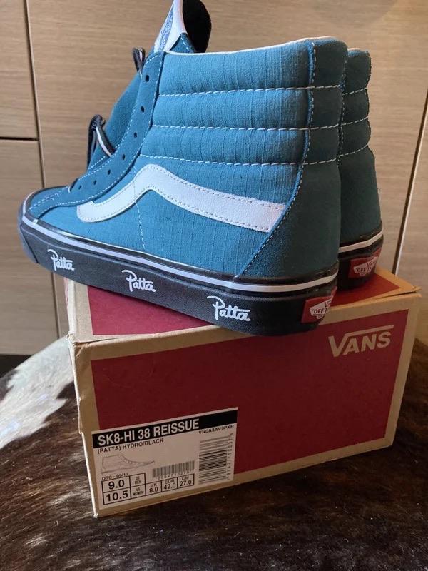 Patta x Vans Sk8-Hi 38 Reissue mt 42., Blauw, Nieuw, Ophalen of Verzenden, Sneakers of Gympen