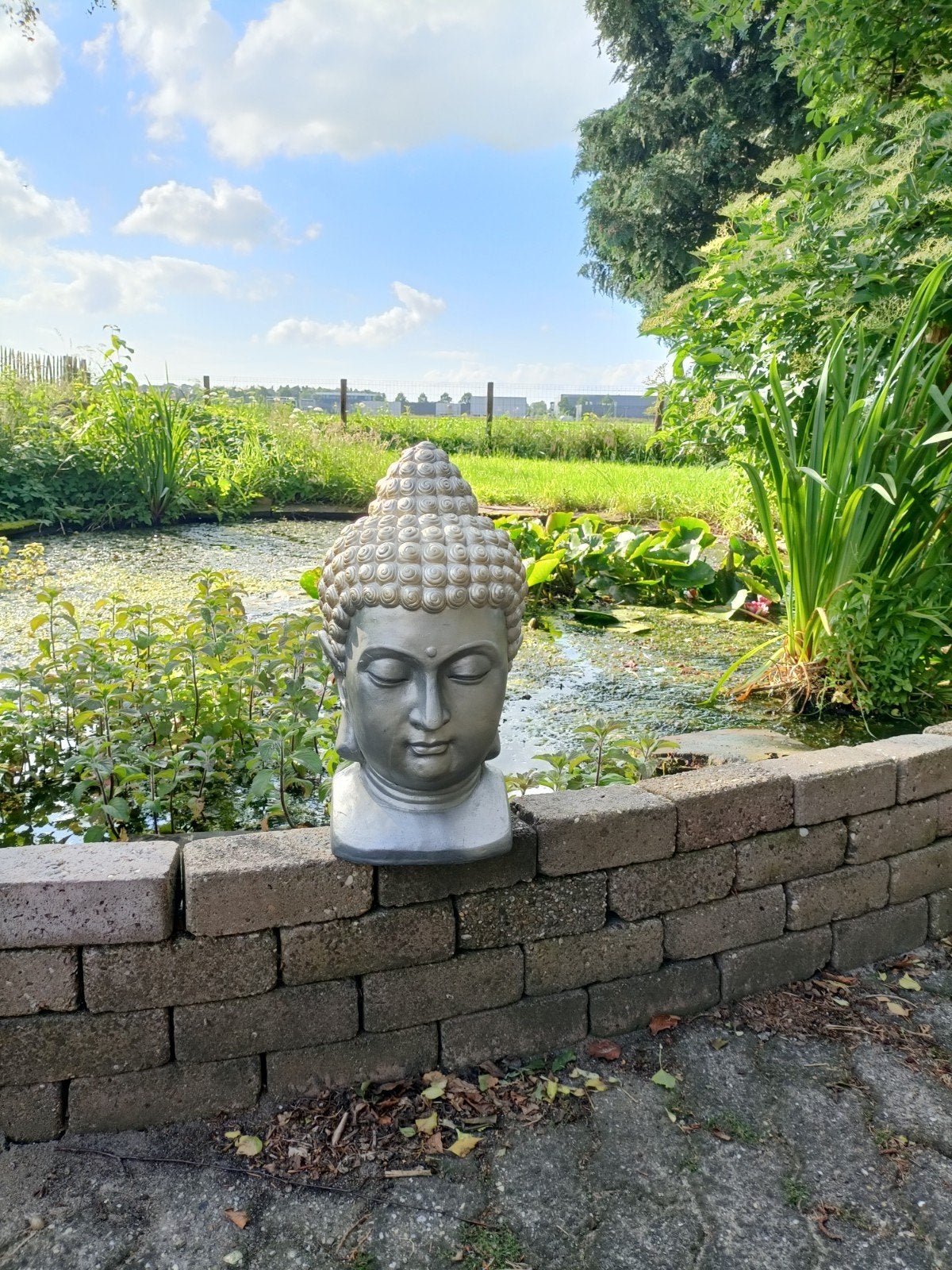Boeddha beeld voor buiten voor veel goede karma en geluk, Ophalen of Verzenden
