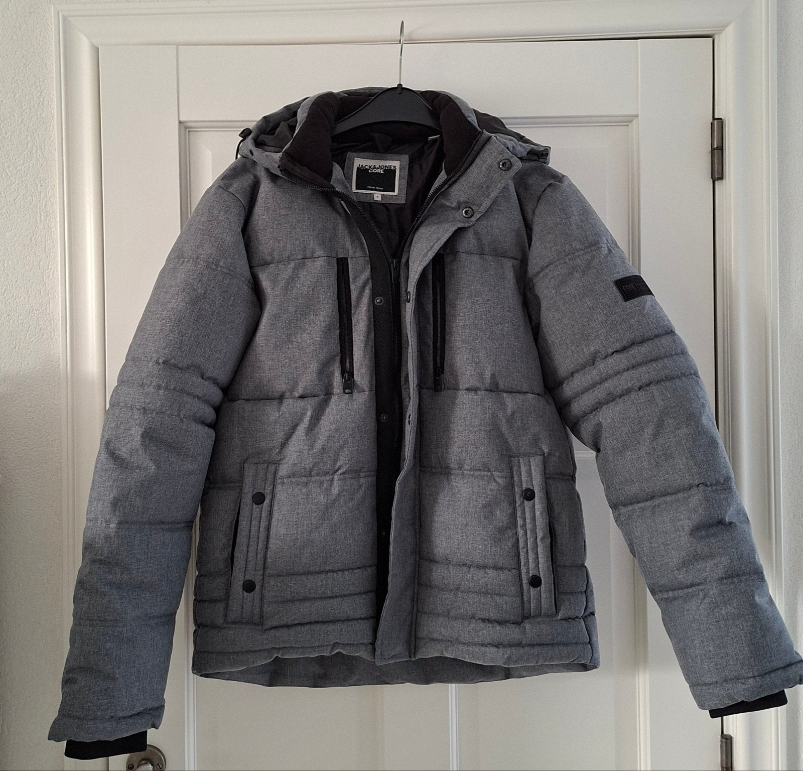 Jack & Jones winterjas maat S - rits defect, Ophalen of Verzenden, Grijs, Gedragen, Jack & Jones